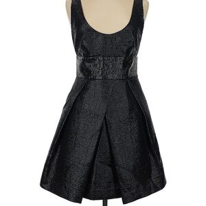 NWT Milly Jacquard Whitney Black Cocktail Dress Sz 6